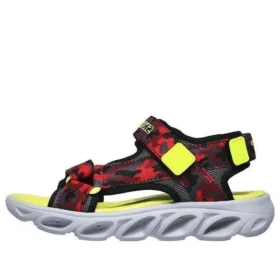 Sandali rossi con punta aperta e chiusura in velcro Hypno Splash per ragazzi