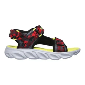 Sandali rossi con punta aperta e chiusura in velcro Hypno Splash per ragazzi