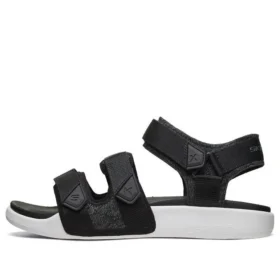Sandali sportivi da esterno con velcro, nero e bianco