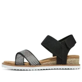 Sandalo casual Desert Kiss con cinturini incrociati “Brown Black”