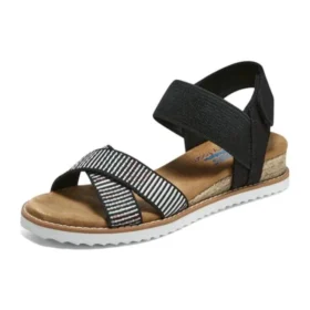 Sandalo casual Desert Kiss con cinturini incrociati “Brown Black”