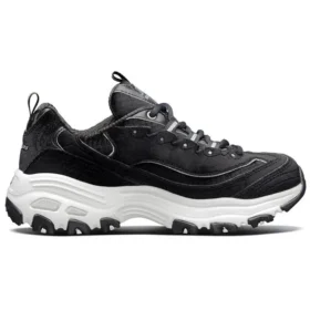 Scarpe basse D’ Lites in velluto “Daddy” Nero/Bianco