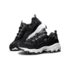 Scarpe basse D’ Lites in velluto “Daddy” Nero/Bianco