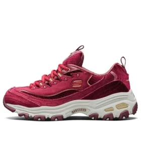 Scarpe basse in velluto D’ Lites Daddy Shoes Rosso