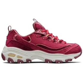 Scarpe basse in velluto D’ Lites Daddy Shoes Rosso