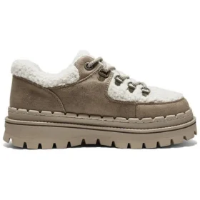 Scarpe casual con plateau alto “Marrone Bianco”