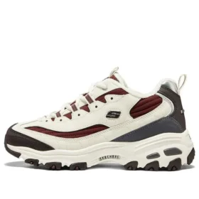 Scarpe D’ Lites Zip Along “Bianco Borgogna Grigio”