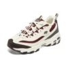 Scarpe D’ Lites Zip Along “Bianco Borgogna Grigio”