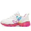 Scarpe da corsa basse James Goldcrown x Skechers D’ Lites Crystal rosa/bianco