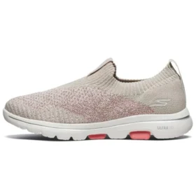Scarpe da corsa Go Walk 5 Marrone/Rosa/Bianco