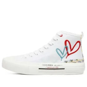 Scarpe in tela alte James Goldcrown x Skechers New Moon bianche