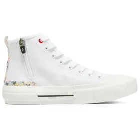 Scarpe in tela alte James Goldcrown x Skechers New Moon bianche