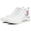Scarpe in tela alte James Goldcrown x Skechers New Moon bianche