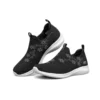 Scarpe sportive casual athleisure minimaliste basse ultra flessibili e traspiranti – Nero