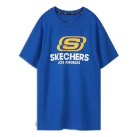 Skechers da uomo a maniche corte blu