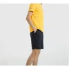 Skechers da uomo con stampa alfabetica in maglia a maniche corte Giallo