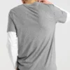 Skechers da uomo con stampa alfabetica Skechers Sport a maniche corte Grigio