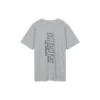 Skechers da uomo in maglia a maniche corte con collo rotondo, grigio