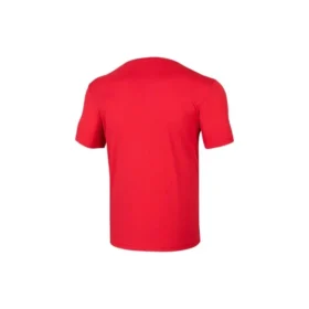 Skechers da uomo per allenamento e corsa, in maglia, a maniche corte, rosso clown