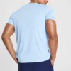 Skechers da uomo per allenamento e corsa, in maglia, maniche corte, blu