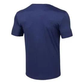 Skechers da uomo per allenamento e corsa, in maglia sportiva, maniche corte, blu