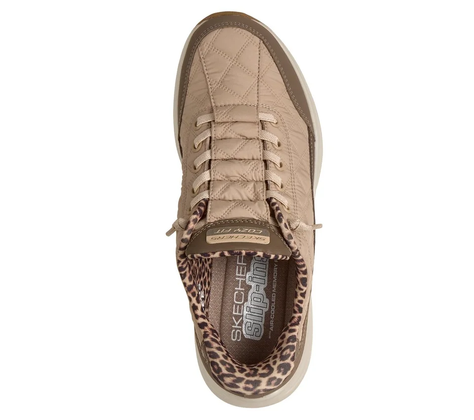 Skechers Slip-ins: Contour Foam – Cozy Fit Leopard Dream Skechers Slip-ins: Contour Foam – Cozy Fit Leopard Dream