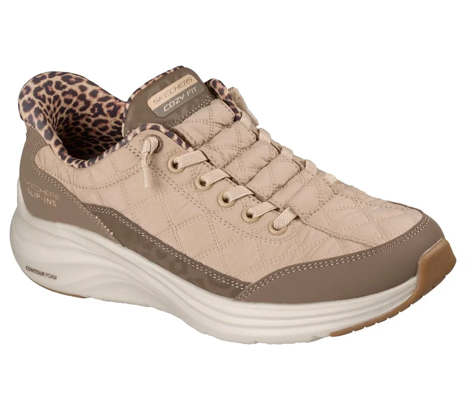 Skechers Slip-ins: Contour Foam – Cozy Fit Leopard Dream Skechers Slip-ins: Contour Foam – Cozy Fit Leopard Dream
