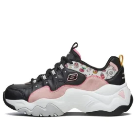 Skechers x Line Friends D’ Lites 3.0 Scarpe basse voluminose Nero/Rosa