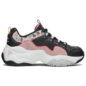 Skechers x Line Friends D’ Lites 3.0 Scarpe basse voluminose Nero/Rosa