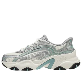 Sneakers chunky “Bianco Argento Verde”