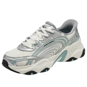Sneakers chunky “Bianco Argento Verde”