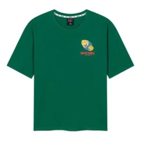 Stampa a motivi, traspirante, maniche corte, stile coppia, verde