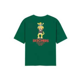 Stampa a motivi, traspirante, maniche corte, stile coppia, verde