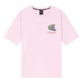 Stampa traspirante a maniche corte unisex rosa rosso
