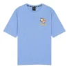 Stampa Traspirante Manica corta Unisex Blu