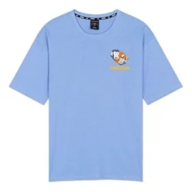 Stampa Traspirante Manica corta Unisex Blu