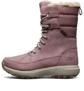Stivali da neve alti da outdoor rosa