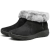 Stivali da neve On-the-GO Joy in pelliccia “Nero Bianco”