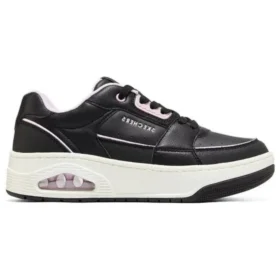 Uno Court – Scarpe in stile da tennis “Nero Rosa Bianco”