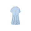Vestito a maniche corte con stampa logo che valorizza il punto vita “Bianco Nero Blu”