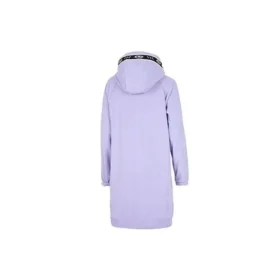 Vestito lungo con stampa della serie Performance “Viola Bianco Nero”
