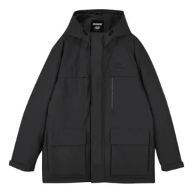 Waterproof Piumino con stampa a lettere Sports Lifestyle “Black”