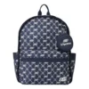 Zaino casual con stampa a lettere “Navy White”