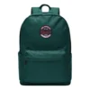 Zaino in tessuto con cerniera Retro Student “Verde”